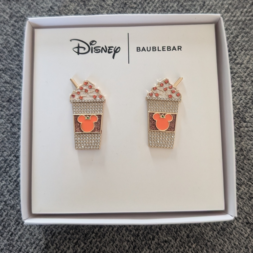 Disney Baublebar Mickey Mouse Pumpkin Spice Earrings Halloween One Pair …